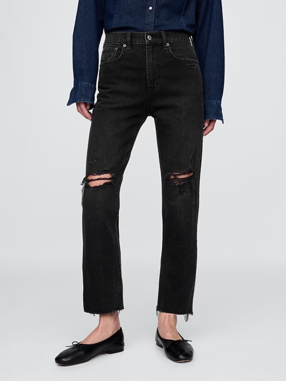 Gap High Rise Cheeky Straight Jeans size 29/8